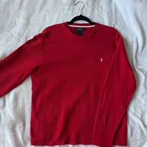 Polo by Ralph Lauren Men's Vibrant Red Crewneck Sweater